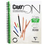 (TG. a5) Clairefontaine 975030C Blocco per Schizzi, A5, 30 Fogli, Bianco - NUOVO