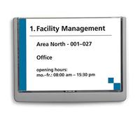 (TG. A5) Durable 486637 - Click Sign, Targa Fuori Porta in ABS, Sportellino Apri
