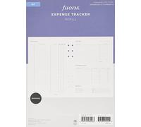 (TG. A5) Filofax A5 Expense Tracciatore Ricarica, Bianco - NUOVO