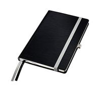 (TG. A5) LEITZ STYLE Taccuino copertina rigida - Fogli A5 Quadretti - Nero satin
