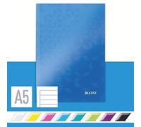 (TG. A5) LEITZ WOW Quaderno 80 fogli a righe A5 - Blu - 46271236 - NUOVO
