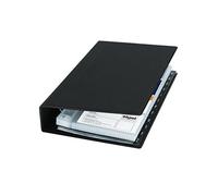 (TG. A5) SIGEL VZ300 Portabiglietti da visita ad anelli, fila unica, rubrica alf