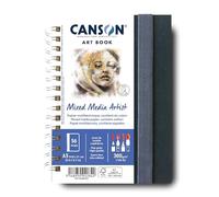 (TG. A5-Spiralato lato lungo) Canson - Professional Book - Carta Multitecnica -