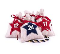 (TG. B 10,5 x H 13,5 cm) pajoma Calendario dell'Avvento Sacchetto Star - 24 Sa