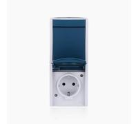 (TG. B 74mm x H 167 mm x T 55 mm) Busch-Jaeger, Presa combinata con interruttore