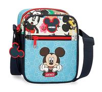 (TG. Bandolera) Borsa a tracolla Disney Mickey Be Cool Blu 14x18x5,5 cm Polieste