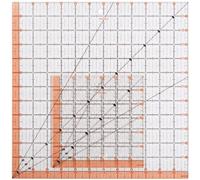 (TG. Basic) Fiskars Righello quadrato in acrilico, set da 2 pezzi, base - NUOVO