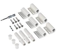 (TG. Bianco) Windhager 03554 Cerniere in Alluminio per finestre e Porte, 3 Pezzi