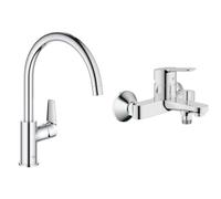 (TG. Bocca Alta) GROHE BauEdge - Miscelatore da cucina monocomando (installazi