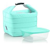 (TG. Borsa 22 x 18 x h22 cm, Contenitore 19.6 x 19.6 x h7 cm, 1400 cc) Guzzini S