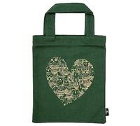 (TG. Büchertasche) moses Cuore di Gufo, Borsa per Libri Unisex-Adulto, Verde Sc