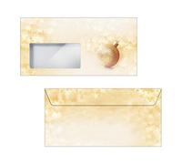 (TG. buste - 50 pezzi) SIGEL DU246 Buste natalizie, motivo: Brightness, DL (110x