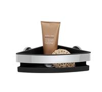 (TG. BxHxT: 22 x 8 x 22 cm) Tiger Noon Cestello Doccia Angolare, Acciaio Inossid