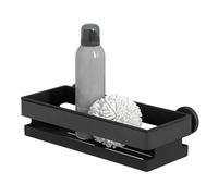 (TG. BxHxT: 30 x 8 x 13,8 cm) Tiger Noon Cestello Doccia, Zamak, Nero, BxHxT: 30