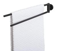 (TG. BxHxT: 5 x 7,5 x 45 cm) Tiger Urban Portasciugamani a 2 Bracci, Nero - NUOV