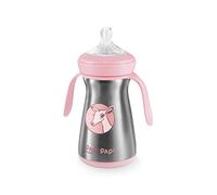 (TG. Capacit 200 ml) Tescoma Papu Papi Biberon Termico, Acciaio Inox, Rosa - NU