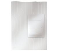(TG. Capacit 40 fogli) LEITZ COMBIFILE Busta Organizer A4, PP, 3pz - Bianco - 4