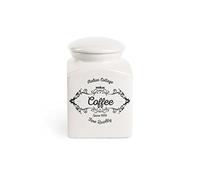 (TG. Capacit : ml.700) Excelsa Fine Quality Barattolo caffè, Ceramica, Bianco A