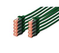 (TG. Cat-6 - 2 m (10 Pezzi)) Digitus DK-1644-020-G-10 Cavo di Rete 2 m Cat6 S/FT