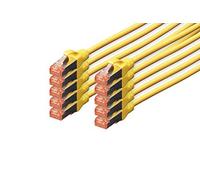 (TG. Cat-6 - 2 m (10 Pezzi)) Digitus DK-1644-020-Y-10 Cavo di Rete 2 m Cat6 S/FT