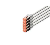 (TG. Cat-6 - 20 m (5 Pezzi)) Digitus DK-1644-200-5 Cavo di Rete 20 m Cat6 S/FTP