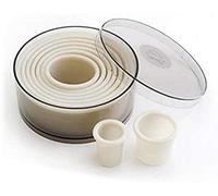 (TG. centimeters) LACOR 68091- Set di 9 tagliapasta, tondi, Lisci, plastica - NU
