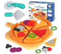 (TG. child-size) Learning Resources New Sprouts Serata Pizza, Set di Gioco con P