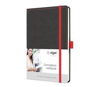 (TG. circa A5) SIGEL CO695 Conceptum Taccuino, motivo Casual, quadretti trattegg
