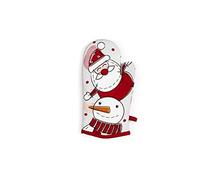 (TG. Cm. 32,5 x 16,5) Excelsa Snowman Guanto da Forno, Cotone, Decoro Natalizio,