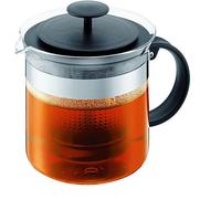 (TG. cm) Bodum Teapress Teapot Bistro Nouveau Teiera 1,5 l, colore: Nero, 6 Unit
