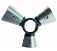 (TG. cm) IBILI 791600 - Misurino per Cocktail, in 3 Parti - NUOVO