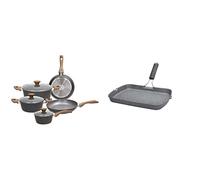 (TG. cm) Tognana V779116Grst Batteria 8 Pezzi Great Stone, Alluminio Forgiato &