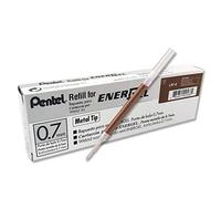 (TG. conf. 12 pezzi) Pentel LR7 refill Energel 0,7 mm marrone 12 pz - NUOVO