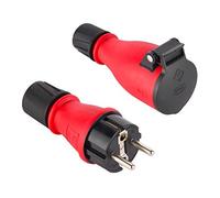 (TG. Confezione da 1) Electraline 92383 Set di 1 Spina e 1 Presa Professionale S