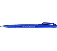 (TG. Confezione da 10 pezzi) Pentel SES15C Brush Sign Pen blu 10 pezzi - NUOVO