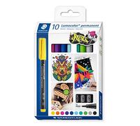 (TG. Confezione da 10) STAEDTLER Lumocolor 317 C10 - Pennarello indelebile per q