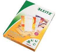 (TG. Confezione da 100) Leitz Quality Pellicole di Laminazione, 2 x 125 Micron,