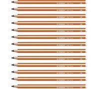 (TG. Confezione da 12) Matita in Grafite - STABILO Trio thick in Arancione - Con
