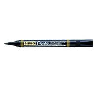 (TG. Confezione da 12) Pentel N850 Marcatore Permanente, 12 Pezzi, Nero - NUOVO