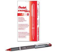 (TG. Confezione da 12) PENTEL Penna a Gel, Rosso - NUOVO