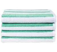 (TG. Confezione da 2) Amazon Basics - Telo mare in 100% spugna di cotone, a righ