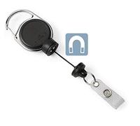 (TG. Confezione da 5) Durable - Pz. 1 chiocciola yo-yo extra strong nero 8329-01