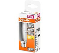 (TG. Confezione da 6) OSRAM LED Star Classic B40, lampada LED smerigliata a form