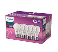 (TG. Confezione da 6) Philips Lampadina a LED, smerigliata, 14 W, attacco a baio