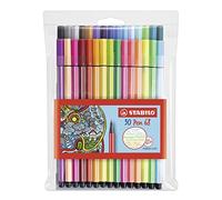 (TG. Custodia fluo 24+6) Pennarello Premium - STABILO Pen 68 - Astuccio da 30 (2