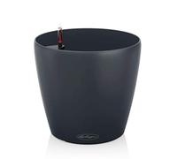 (TG. D19 H17 cm) Lechuza - Vaso autoirrigante, Classico, colore: noce moscata -