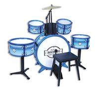 (TG. deluxe) Bontempi 51, 4831 - Batteria a cinque elementi, munita di sgabello