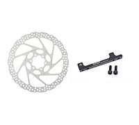 (TG. Diamètre 203 mm) Shimano SM-RT66, Disco per Freni, 6 Fori, Argento, 203 mm
