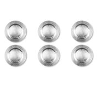 (TG. Diametro 33 Cm.) Excelsa Platinum Set 6 Sottopiatti, Plastica PP, Riutilizz