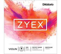 (TG. Diapason 3/4) d' Addario Zyex Violin Single a string Tensione media diapaso